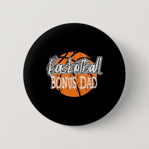 Mens Bysketbyll Bonus Dad Top Distress Retro Stepd 6 Cm Round Badge