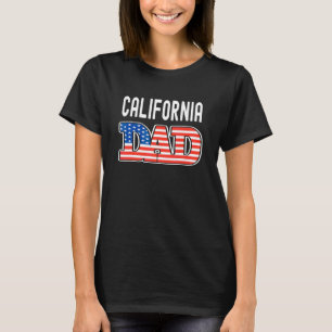 Mens California Dad Usa States Mens California Sta T-Shirt
