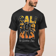 Men's California Palm Trees Filled Letters T-Shirt