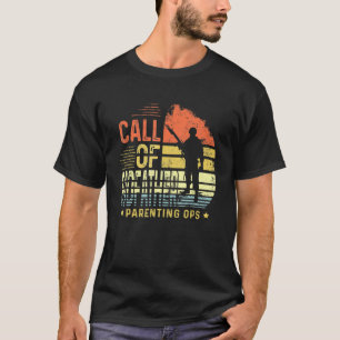 Mens Call Of Godfather Parenting Ops For Men Gamer T-Shirt