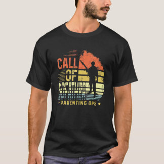 Mens Call Of Godfather Parenting Ops For Men Gamer T-Shirt