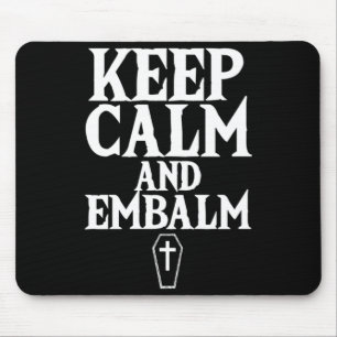 Mens Calm Calm Embalming Burial Coffin Gift Mouse Pad
