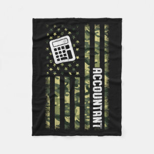 Mens Camo Aamerican Flag Usa Camouflage Patriotic Fleece Blanket