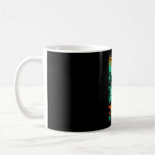 Mens camping bonfire camp life forest camper coffee mug