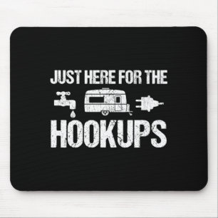 Mens camping bonfire camp life forest camper mouse pad