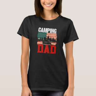 Mens Camping Dad Camper Caravan Camping 14 T-Shirt