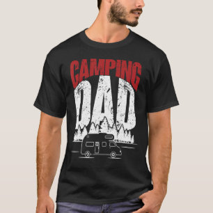 Mens Camping Dad  Camper Caravan  Camping 2 T-Shirt