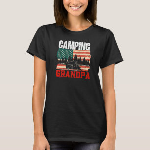 Mens Camping Grandpa Camper Caravan Camping 7 T-Shirt