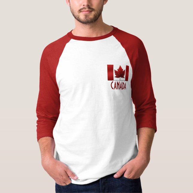 Men's Canada Baseball Shirts Personalised Souvenir (Front)