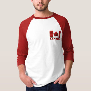 Men's Canada Flag Baseball Jersey Souvenir Shirt