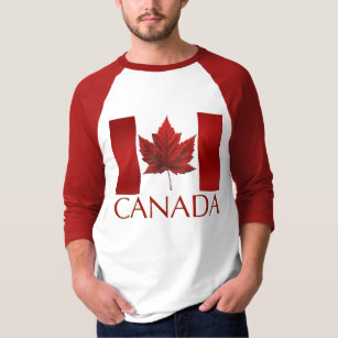 Men's Canada Flag Baseball Jersey Souvenir Shirt