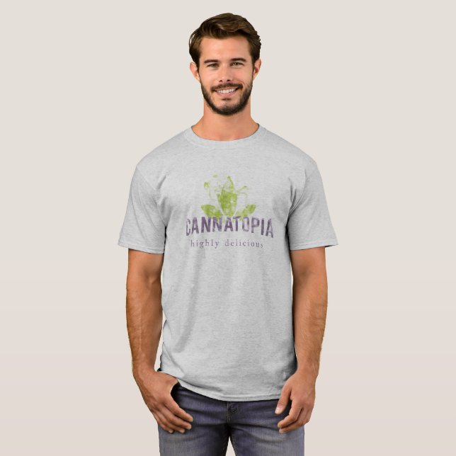 Men's Cannatopia Smoke Logo Tee (Front Full)