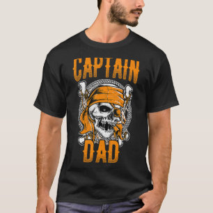 Mens Captain Dad Halloween Spooky Idea Pirate 1 T-Shirt