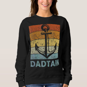 Mens Captain Dad Man Myth Daddy Father's Day Boat Sweatshirt