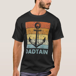 Mens Captain Dad Man Myth Daddy Father's Day Boat T-Shirt