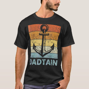 Mens Captain Dad Man Myth Daddy Father's Day Boat T-Shirt