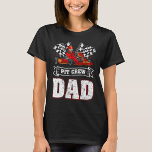 Mens Car Drag Racer Pit Crew Dad Drag Racing Fathe T-Shirt