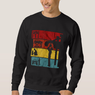 Mens Car Screwdriver Car Mechanic Garage Saying Sweatshirt