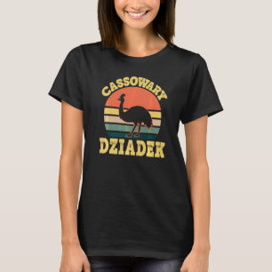 Mens Cassowary Dziadek Cute Cassowary Party Polish T-Shirt