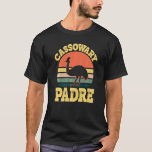 Mens Cassowary Padre Cute Cassowary Party Spanish  T-Shirt