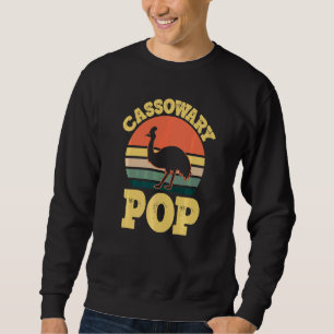 Mens Cassowary Pop Cute Cassowary Party Cassowary  Sweatshirt