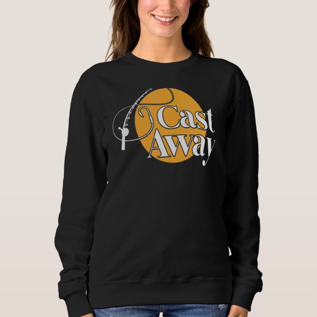Mens Cast Away Fishing Fisherman Sweatshirt (Front)