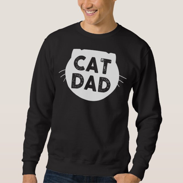 Mens Cat Dad Sweatshirt (Front)