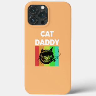 Mens Cat Daddy Cat Dad Kitten Pet Father Father's iPhone 13 Pro Max Case