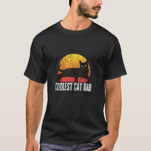 Mens Cat Daddy Vintage Retro The Coolest Cat Dad E T-Shirt
