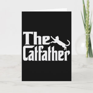 Mens Cat Father Kitty Dad Fathers Day Meow Feline Card
