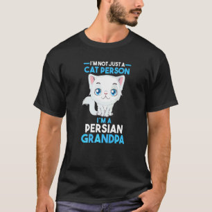 Mens Cat Grandfather Persian Grandpa T-Shirt