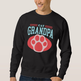 Mens Cat Grandpa Kitty Cat Owner Kitten Cats 2 Sweatshirt