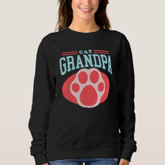 Mens Cat Grandpa Kitty Cat Owner Kitten Cats 2 Sweatshirt