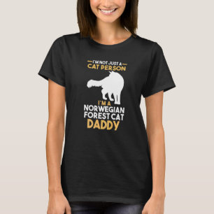 Mens Cat Owner Norwegian Forest Daddy T-Shirt