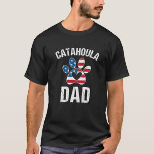 Mens Catahoula Dad Catahoula Leopard Dog Dad USA A T-Shirt