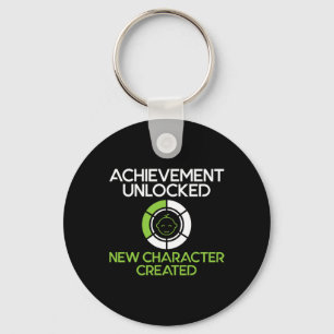 Mens Character Created New Dad Pregnancy Announcem Key Ring