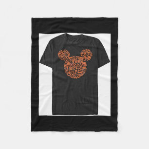 Mens Characters Mouse Ears Halloween Icons  Fleece Blanket
