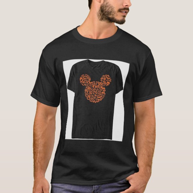 Mens Characters Mouse Ears Halloween Icons  T-Shirt (Front)