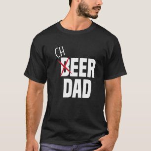 Mens Cheer Dad Cheerleading Dad Beer Cheerleader T-Shirt