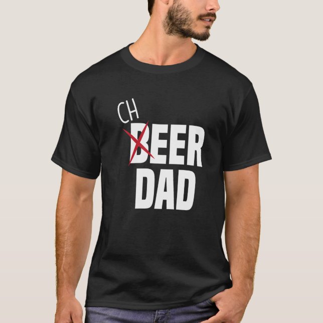 Mens Cheer Dad Cheerleading Dad Beer  Cheerleader  T-Shirt (Front)