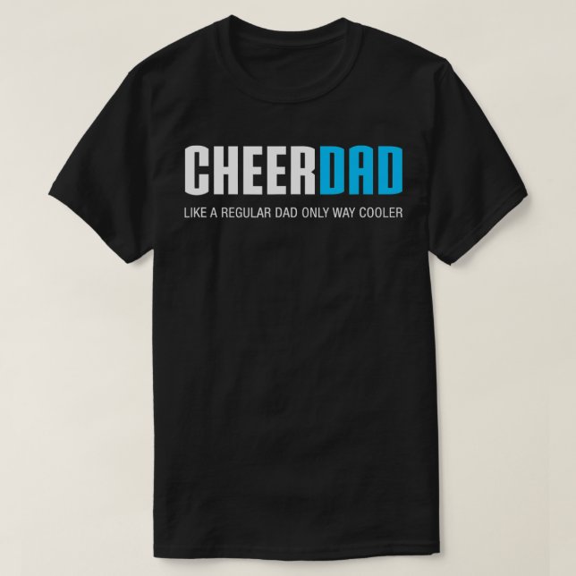 Mens Cheer Dad Funny Cute Father's Day Gift Cheerl T-Shirt (Design Front)