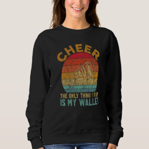 Mens Cheer Dad Retro Cheerleader Dad Graphic Fathe Sweatshirt