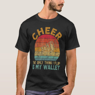 Mens Cheer Dad Retro Cheerleader Dad Graphic Fathe T-Shirt