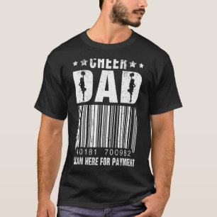 Mens Cheer Dad Scan For Payment Cheerleader For Fa T-Shirt