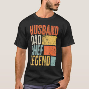 Mens Chef Husband Dad Legendary Father Best Cookin T-Shirt