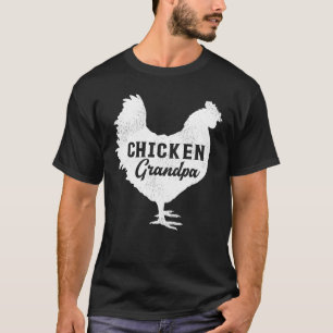 Mens Chicken Bird Best Chicken Grandpa Father's T-Shirt