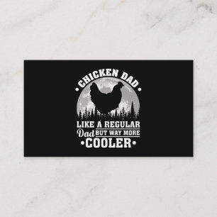 Mens Chicken Dad Like A Regular Dad Funny Chicken Business Card