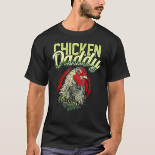 Mens Chicken Daddy Chicken Dad Farmer T-Shirt