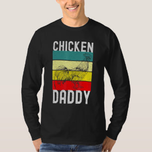Mens Chicken Daddy Vintage Distressed Poultry Farm T-Shirt