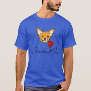 Mens Chihuahua Mum With Cute Puppy Face - Gift For T-Shirt